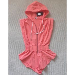 Fashion Nova Coral Amalfi Sweat Romper